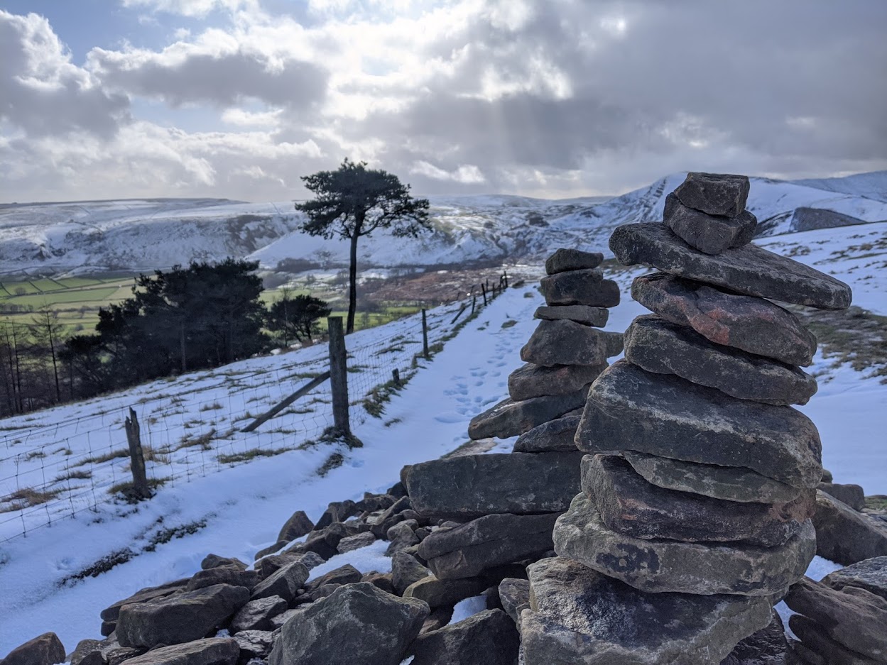 image for post Walking in the Peak District: Hope - Edale - Bamford with plenty of snowy hills in between!